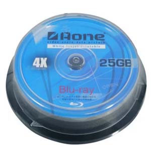 Aone 4x 25gb FF BLUE RAY DISC 10 cake box