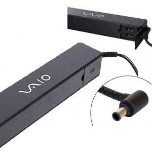 Sony VGP-AC19V51 laptop charger + 2 x usb ports 19v 4.74a + 5v 2.1a  