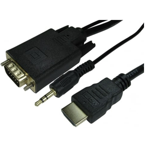 MAXAM HDMI to VGA  + AUDIO + POWER CABLE