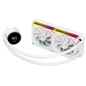 CiT Pro Glacier Watercooler 240mm White With Temperature Display