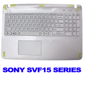 Sony SVF152C29M SVF15327SCP 3PHK9PHN040 PALMREST WITH TOUCHPAD & KEYBOARD WHITE