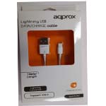 Approx  Lightning Cable, Data/Charge, USB 2.0, White