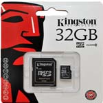 Kingston 32GB Micro SDHC Memory CLASS 10