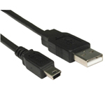 USB 2.0 A Male to Mini B Cable