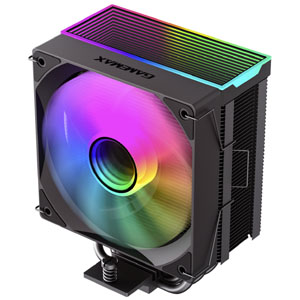 GameMax Sigma 550 Black ARGB CPU Cooler With 120mm PWM ARGB Infinity Fan 5 x 6mm Heat Pipes TDP 220W