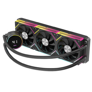 CiT Pro Glacier Watercooler 360mm Black With Temperature Display