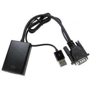 MAXAM VGA to HDMI with USB POWER CABLE