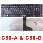 TOSHIBA LAPTOP KEYBOARD C50-A & C50-DA UK BLK