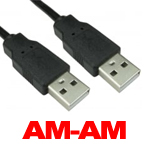 CABLE USB 2.0 AM TO AM 1.8 MTR